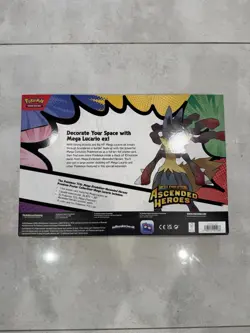 Pokemon Ascended Heroes Premium Poster Collection Mega Lucario - Fast Shipping - Image 2