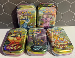 Pokemon TCG Scarlet & Violet Prismatic Evolutions Sealed Mini Tin -- Lot Of 5 - Image 1