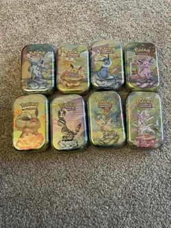 Pokemon TCG Scarlet & Violet Prismatic Evolutions Sealed Mini Tin -- Lot Of 5 - Image 5