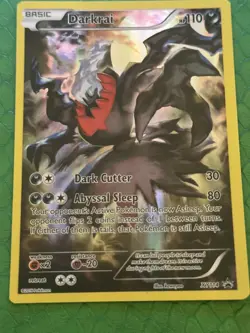 Darkrai XY114 Holo Black Star Promo Card Near Mint Condition NM - Image 1