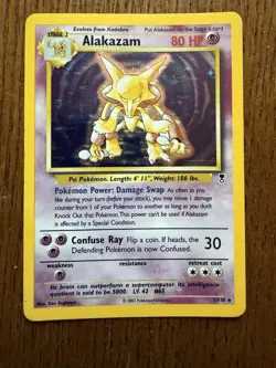 Pokemon Alakazam TCG 1/110 Legendary Collection Holo Rare Card 2002 - Image 1