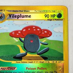 Vileplume 31/165 Pokemon TCG Card Expedition Reverse Holo Vintage 2002 Mint - Image 3