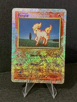 Ponyta Pokemon Card Reverse Holo WOTC Legendary Collection 87/110 Rare MP - Image 1