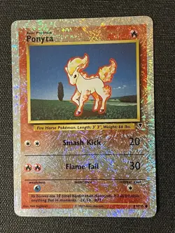 Ponyta Pokemon Card Reverse Holo WOTC Legendary Collection 87/110 Rare MP - Image 3