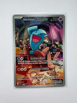 Pokemon TCG Rocket's Wobbuffet Promo Card SVP203 Near Mint Condition - Image 1