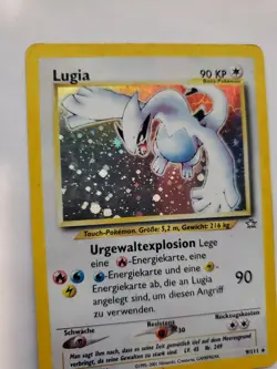Lugia Neo German Holo Pokemon Card Base Fossil WOTC - Image 5
