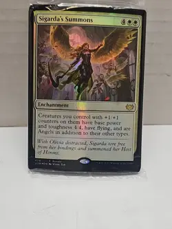 MTG Sealed Promo Bundle + Lands Lot Of 3 Plus Deck Box (VOW, AFR, MOM) - Image 5
