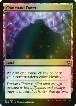 MTG Command Tower Foil ** Battle for Baldur's Gate ** English (NM) - Image 1