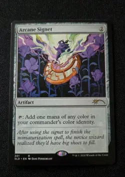 MTG - Arcane Signet - Secret Lair Drop - Near Mint Rare #201 Non Foil - Image 1