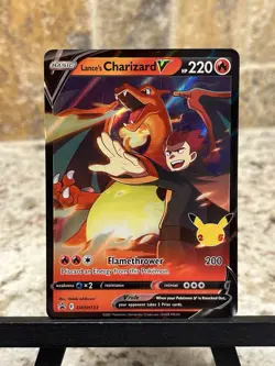 Pokemon TCG ~ Lance’s Charizard V *Black Star Promo SWSH133* (stndrd size card) - Image 1
