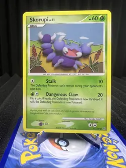 Skorupi 73/100 - Stormfront Pokemon Card Non-Holo Sachiko Adachi Art NM - Image 1