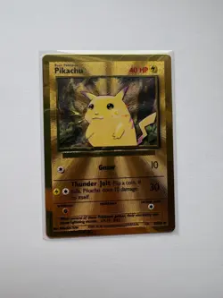 2021 Pokemon Celebrations Pikachu Gold Metal Ultra Premium Collection 58/102 - Image 1