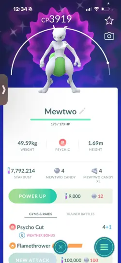 Pokemon Go Shiny Mewtwo ( Sold ) - Image 1
