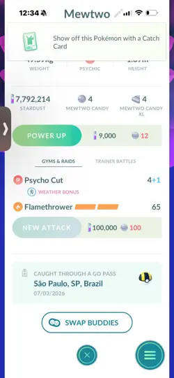 Pokemon Go Shiny Mewtwo ( Sold ) - Image 2