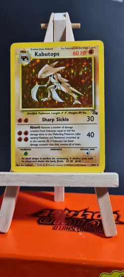 Kabutops HOLO - 9/62 - Fossil 1999 - WOTC - Holo Rare - Pokemon TCG Card EXC - Image 1