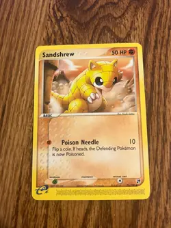Pokemon TCG Sandshrew EX Sandstorm 75 Regular Common LP - Image 1