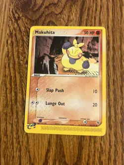 Pokemon TCG Makuhita EX Ruby and Sapphire 56/109 Regular Common LP - Image 1