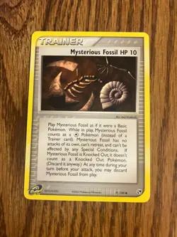 Mysterious Fossil Non-Holographic Common 91/100 Pokemon TCG EX Sandstorm LP - Image 1