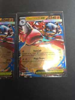 Pokemon TCG Mega Lucario EX 077/132 X2 - Image 3