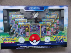 POKEMON GO Premium Collection Radiant EEVEE 8 Packs Deluxe Pin PlayMat Promo - Image 1