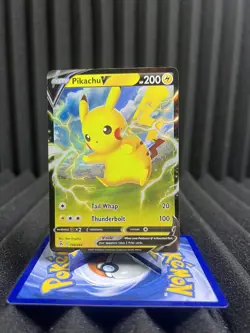 Pikachu V 086/264 Swsh08 - Fusion Strike Holo - Pokemon Card NM - Image 1