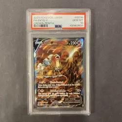 2023 Pokemon SWSH Crown Zenith Full Art Entei V Galarian Gallery #GG36 PSA 10 - Image 1