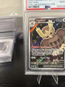 2024 POKEMON SVP EN-SV BLACK STAR PROMO #141 NOCTOWL PSA 10 - Image 3
