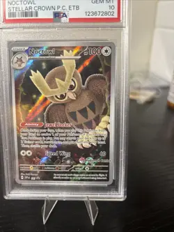 2024 POKEMON SVP EN-SV BLACK STAR PROMO #141 NOCTOWL PSA 10 - Image 4