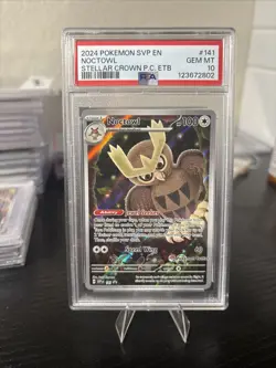 2024 POKEMON SVP EN-SV BLACK STAR PROMO #141 NOCTOWL PSA 10 - Image 5