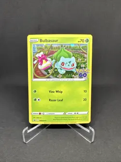 Bulbasaur SWSH231 Black Star Promo Cosmos Holo Sword & Shield: Pokemon Go 2022 - Image 1