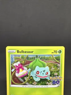 Bulbasaur SWSH231 Black Star Promo Cosmos Holo Sword & Shield: Pokemon Go 2022 - Image 3