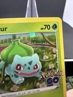 Bulbasaur SWSH231 Black Star Promo Cosmos Holo Sword & Shield: Pokemon Go 2022 - Image 5