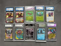 Pokemon TCG Graded Bundle Lot Of Ten Slabs Grade 9 Mint - Image 1