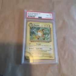 Pokemon 2016 XY Raichu Holo Evolutions 36 PSA 8 NM-MT - Image 1