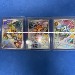 Pokemon 1st Partner Illustration Collections Turtwig #40 Chimchar #41 Piplup #42 - Image 1