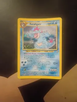 Feraligatr Holo Rare 5/111 Neo Genesis - Vintage 2000 Pokemon TCG - Image 1