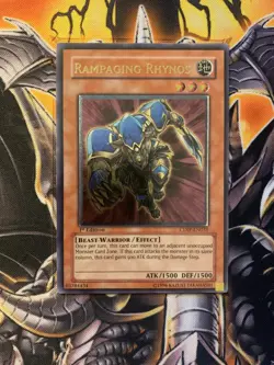 Yugioh CDIP-EN031 Rampaging Rhynos Ultimate Rare 1st Edition - Image 1
