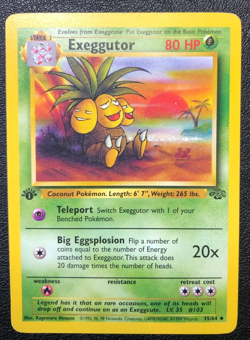 Exeggutor Pokemon 35/64 FIRST 1st EDITION CCG Gaming RARE!! Trading Card - Image 1