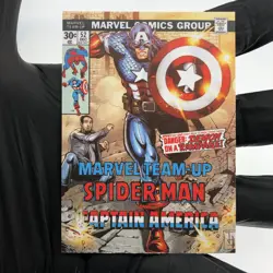 Marvel Card Captian America 79 Canvas Comic Covers Upper Deck Renditions [NM] - Image 2