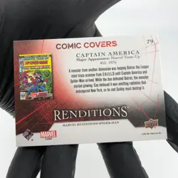Marvel Card Captian America 79 Canvas Comic Covers Upper Deck Renditions [NM] - Image 4
