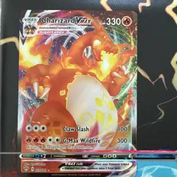 Pokemon TCG Charizard VMAX Darkness Ablaze Holo Ultra Rare Card 020/189 - Image 1