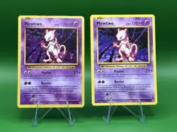 2016 Pokemon XY Evolutions Mewtwo 51/108 Holo + Non Holo 2 Card Lot - Image 1