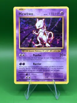 2016 Pokemon XY Evolutions Mewtwo 51/108 Holo + Non Holo 2 Card Lot - Image 2