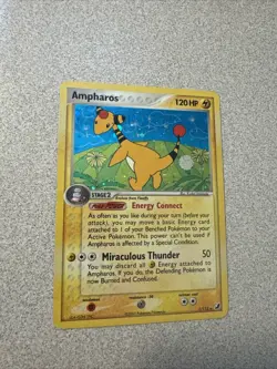 Ampharos EX Unseen Forces 1/115 Holo Rare Pokemon Card - Image 1
