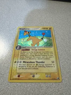 Ampharos EX Unseen Forces 1/115 Holo Rare Pokemon Card - Image 2