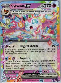 Sylveon ex 086/191 SV08: Surging Sparks - Pokemon Card - NM - Image 1