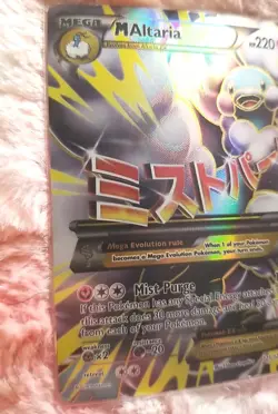 Pokemon Mega M Altaria EX Full Art Ultra Rare Card 121/124 Fates Collide 2016 - Image 3