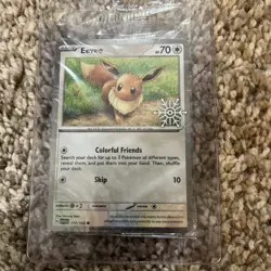 Pokemon TCG Eevee 133/165 Holiday Calendar 2025 Promo Card Sealed - Image 1