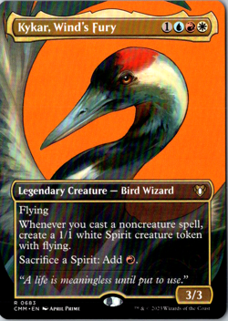 Kykar, Wind's Fury (Borderless) R Commander Masters 683 Near Mint - Image 1