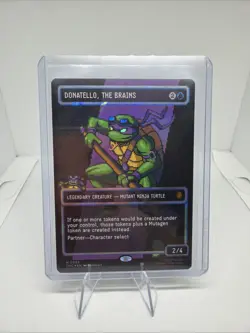 Donatello, the Brains (0085) (Borderless) (Surge Foil) Commander: Teenage Mutant - Image 1